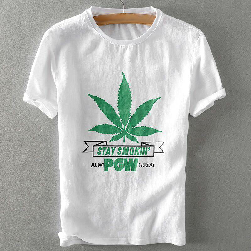 MLB L37 Linen T-Shirt in White