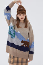 Mountain Bear Oversized Sweater
