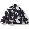 MLB Z501 Puffer Jacket in Black/White Splash