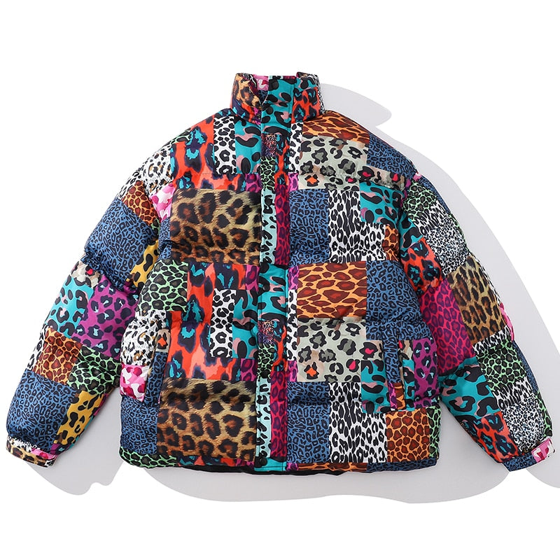 MLB Z508 Puffer Jacket in Vibrant Leopard
