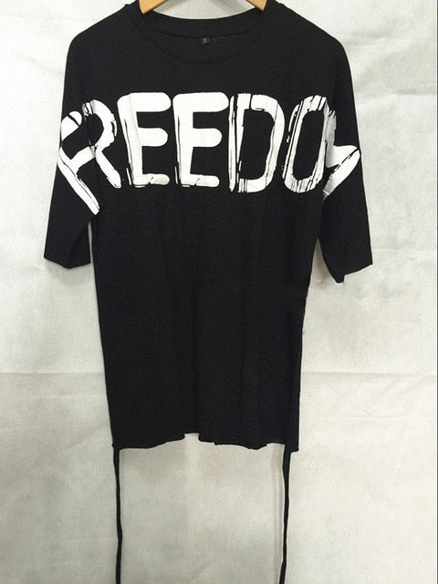 FREEDOM Oversized T-Shirt - 2 Colors in Black