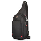 Premium Waterproof Nylon Crossbody/Sling Bag in Black Large