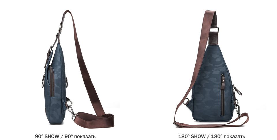 Luxury Leather Sling Bag - 5 Colors