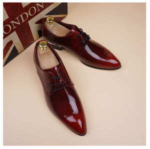 Luxury Vintage Patent Leather Oxford Dress Shoes