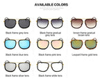 Square Pilot Mirrored Sunglasses