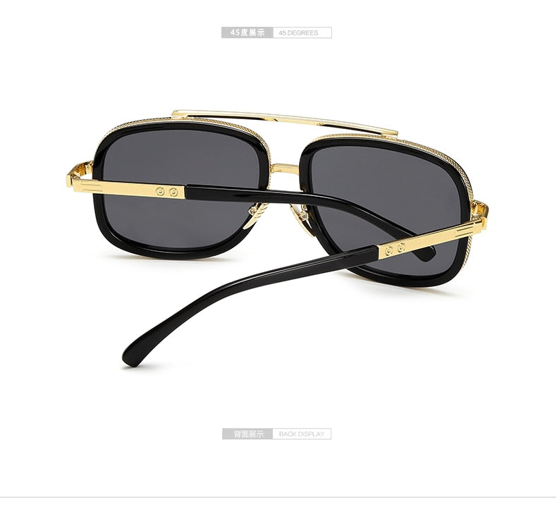 Square Pilot Mirrored Sunglasses
