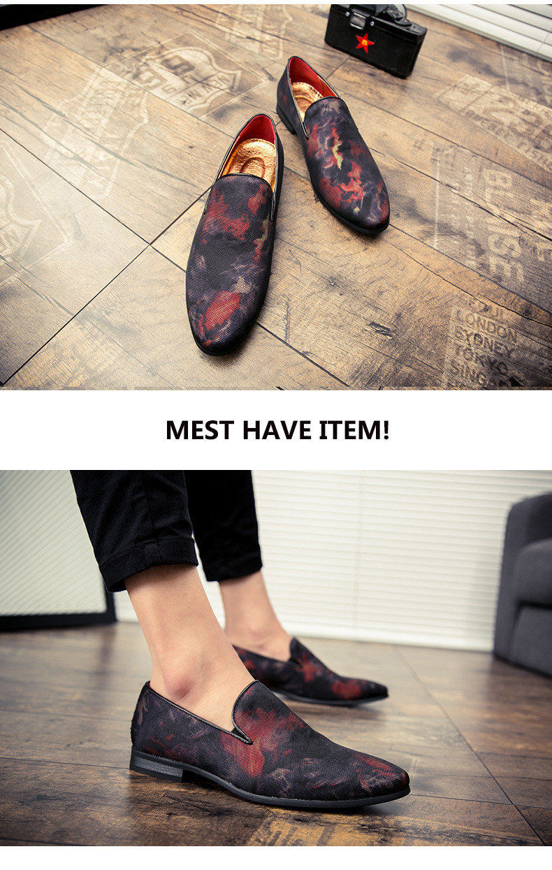 Luxury Hand-Painted Leather Italian Loafers - 2 Colors