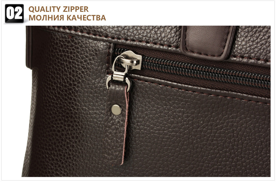 Luxury Leather Business Briefcase & Wallet - 3 Colors