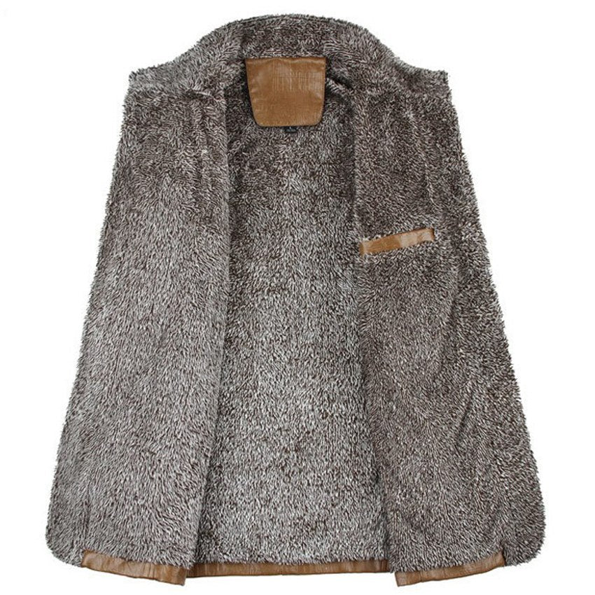 Luxury Fur Lined Leather Jacket