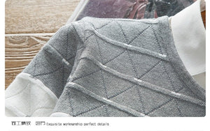 Premium V-Neck Ribbed Sweater