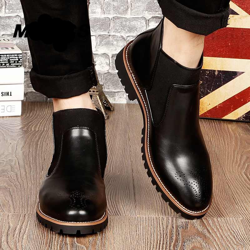 Luxury British Chelsea Leather Boots