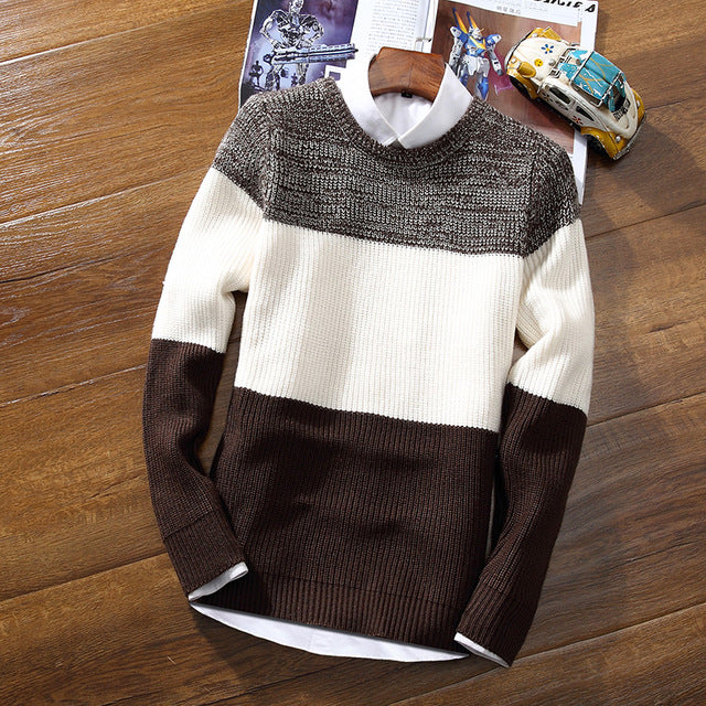 Premium Ribbed Sweater in Brown