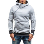 Premium Cross Zip Hoodie - 5 Colors in Light Grey