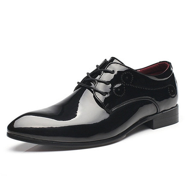 Modern Patent Leather Dress Shoes in Black