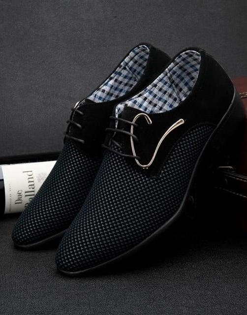Modern Italian Leather Derby Shoes