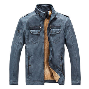 STERK Fur Lined Leather Jacket