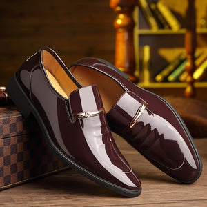 Luxury Leather Slip-On Dress Shoes