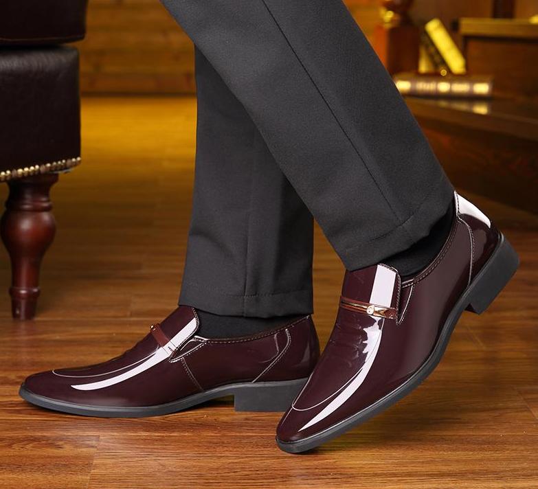 Luxury Leather Slip-On Dress Shoes