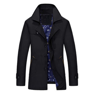 Luxury Turn-Down Collar Overcoat - 4 Colors