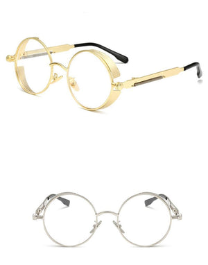 1955 Vintage Round Transparent Sunglasses