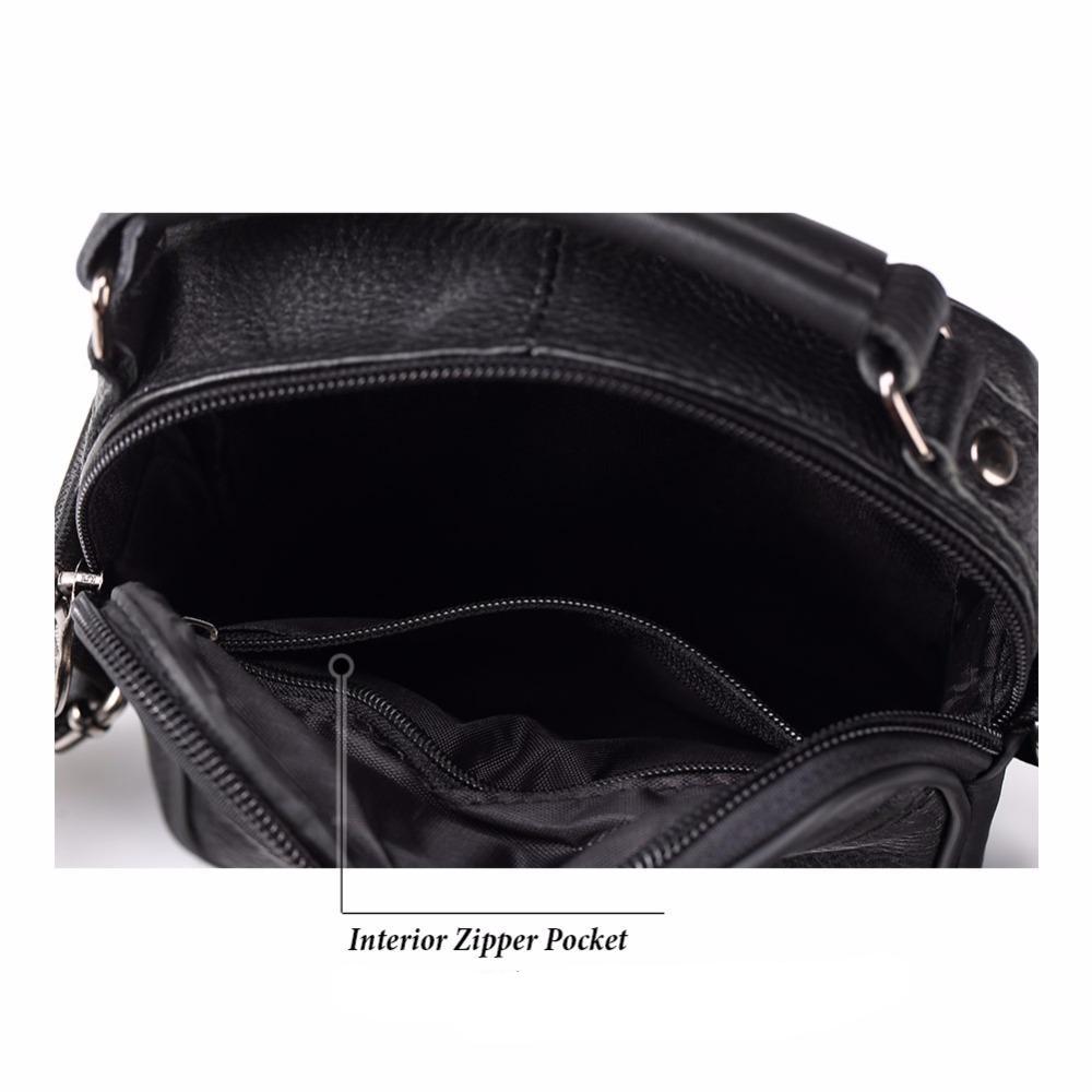 Genuine Raw Leather Messenger Bag