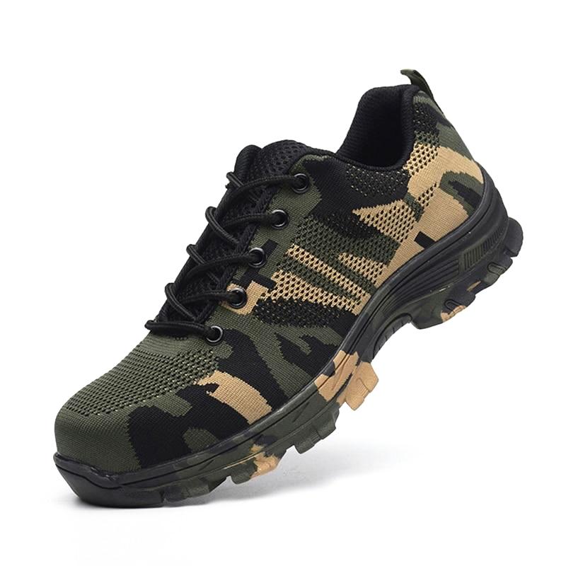 Premium Camouflage Puncture Proof Safety Shoes