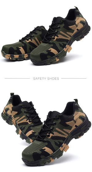 Premium Camouflage Puncture Proof Safety Shoes