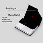 Leather/Metal Credit Card Holder - 10 Colors