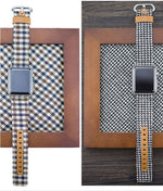 Luxury Denim/Leather Apple Watch Band