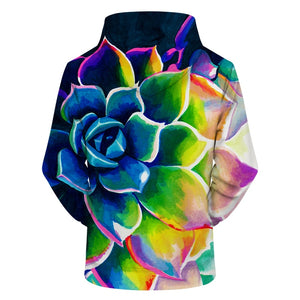'Full Bloom' 3D Print Hoodie
