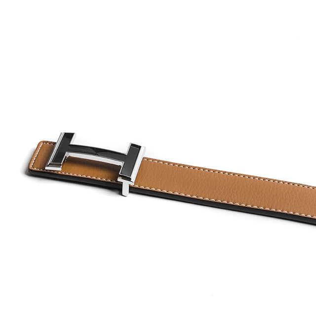 Grande H Leather Belt