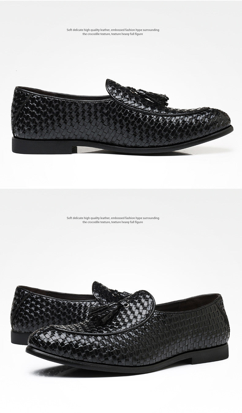 Luxury Handmade Leather Tassel Loafers