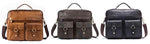 Premium Genuine Leather Briefcase - 11 Different Colors