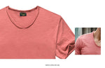 Luxury Pure Cotton V-neck Slim Fit T-Shirt - 7 Colors