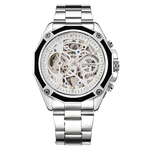 Luxury 3D Bezel Automatic Skeleton Watch