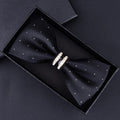 Elegant Tuxedo Metal/Crystal Bow Ties - 42 Colors in T101