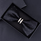 Elegant Tuxedo Metal/Crystal Bow Ties - 42 Colors in T101