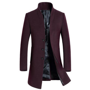 Luxury Wool Slim Fit Winter Coat - 4 Colors
