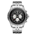 Automatic Navitimer Stainless Steel Watch in Black/Silver