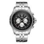 Automatic Navitimer Stainless Steel Watch in Black/Silver