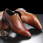 Luxury Leather Pointed Toe Dress Shoes