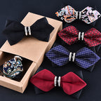 Luxury Crystal/Metal Decoration Bow Ties - 26 Colors