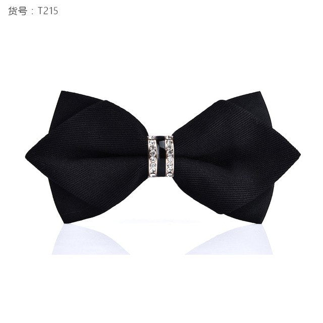 Luxury Crystal/Metal Decoration Bow Ties - 26 Colors in T215