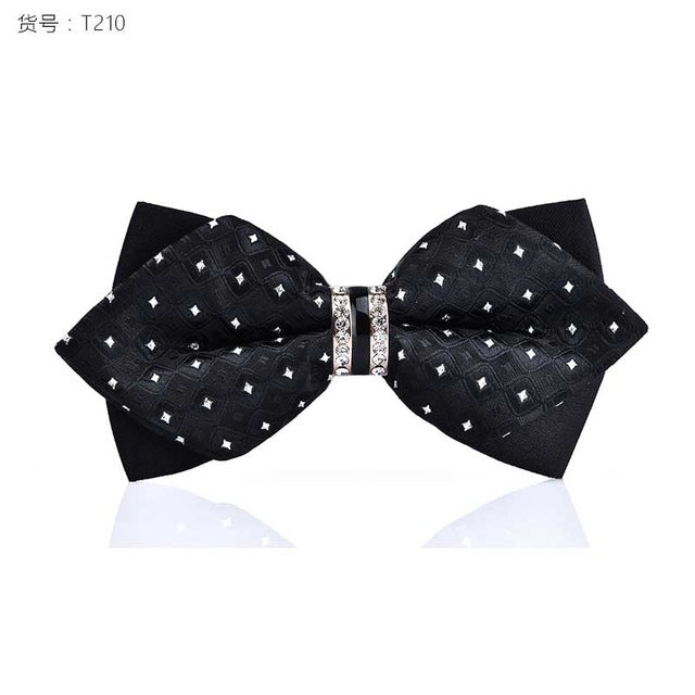 Luxury Crystal/Metal Decoration Bow Ties - 26 Colors