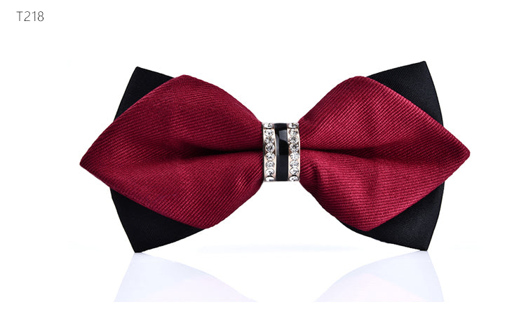 Luxury Crystal/Metal Decoration Bow Ties - 26 Colors