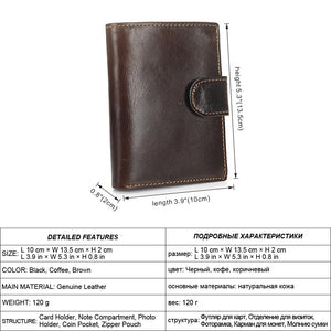 Vintage Leather Multi-functional Wallet - 4 Colors