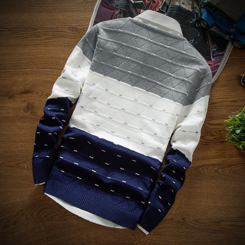 Premium V-Neck Ribbed Sweater