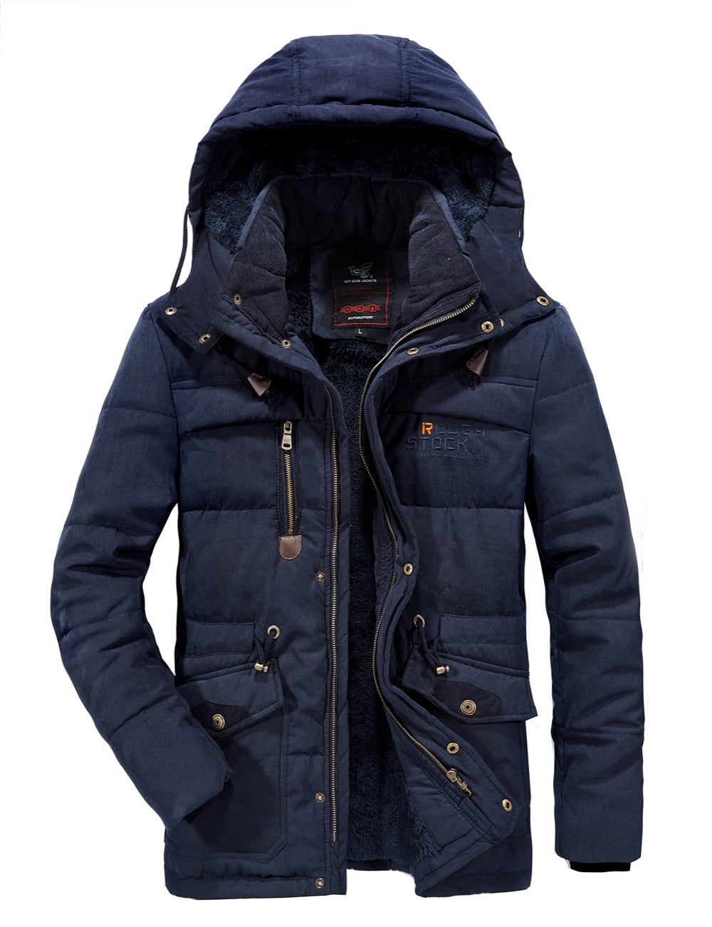 Premium Fleece Fur Hooded Parka