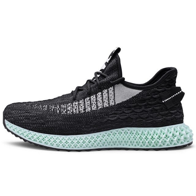 HEXA V6X Knit Sneakers in Black - Grey