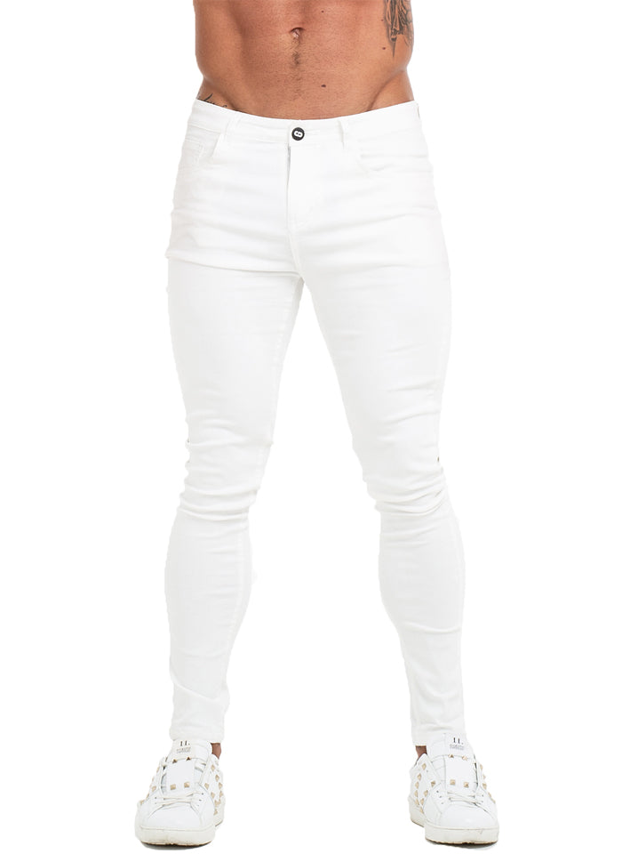 3755 Premium White Skinny Stretch Jeans